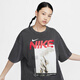 耐克（NIKE）女裝上衣25夏季新款潮流時(shí)尚大logo圓領(lǐng)短袖寬松透氣舒適運(yùn)動(dòng)T恤 HF6292-060 M