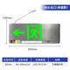 SUOYADA不銹鋼安全出口指示牌金屬面24v3消防應(yīng)急照明疏散標(biāo)志指示燈 24-220V通用*單面*左向