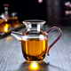 一品工坊 臺灣玻璃公道杯泡綠茶杯加厚耐熱茶海過濾分茶器綠茶壺功夫茶具配件星彩系列300ML 粉黛把