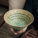 悠瓷（youcci）國(guó)內(nèi)手作復(fù)古斑駁6.5英寸高腳碗家用斗笠碗特色粗陶日式牛肉面碗 6.5英寸粗陶高腳碗-銹斑綠
