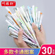 聽雨軒 卡通中性筆學(xué)生考試書寫筆小清新可愛黑色筆0.38 0.35 0.5mm碳素水筆批發(fā) 30支裝