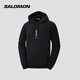薩洛蒙（Salomon）男款 戶外運動休閑日常舒適簡約衛(wèi)衣 RACE FLAG LOGO PRIDE HD 深黑色 C25412 L