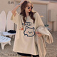 戀的夏季女生短袖T恤女衣服夏天學(xué)生寬松時尚少女高中初中生新款上衣 潮流韓版卡其色 均碼