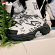 FILA 斐樂(lè )官方女鞋楊冪同款FERN摩登運動(dòng)鞋蕨草鞋休閑老爹鞋 雪白/藕灰-SV 37.5