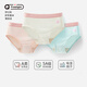 Q21【5A醫(yī)護(hù)纖維】兒童內(nèi)褲男童女童寶寶小海綿凈化褲三角平角3條裝 女三角-幻粉/舒芙蕾米/薄荷綠 3條 120 建議體重36-43斤