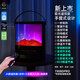 WeWarm仿真火焰取暖器石墨烯壁爐陶瓷加熱取暖器電暖器家用電熱速熱暖風(fēng)機(jī)紫外線UV除菌 定時遙控極光款(不帶UV除菌）DPro WeWarm曲面屏石墨烯取暖器Pro系