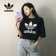 阿迪達(dá)斯 （adidas）三葉草女裝春夏季簡約時尚潮流T恤GN2896 32.0碼