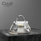 Cuud情人節(jié)禮物包包女包鱷魚紋斜挎小包洋氣凱莉包女mini絲巾手提包 象牙白【送禮品袋】