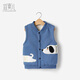 宜爽兒兒童馬甲秋冬季加厚女寶寶加絨保暖背心坎肩男嬰兒小馬甲外穿洋氣
