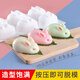 新廚仕（Necooks）硅膠小兔子果凍模具卡通布丁立體創(chuàng)意兔子奶凍模型3D冰淇淋模具 大號6連兔子模具