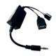 dracoUSB母轉3.5mm mp3轉接線(xiàn)aux轉usb車(chē)載 汽車(chē)音響音頻線(xiàn) 插u盤(pán)CD機 AUX轉U盤(pán)線(xiàn)短款帶解碼功能(不支持切歌) 其他