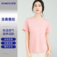 羅蒙短袖女【含桑蠶絲】圓領(lǐng)T恤衫經(jīng)典百搭純色上衣涼感夏季薄款短袖