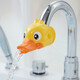 貝昔兒童水龍頭延長(cháng)器寶寶洗手卡通洗手延長(cháng)防濺神器硅膠可愛(ài)導水槽 【升級通用】呆萌鴨-黃色