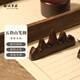 梅林筆莊五指山筆擱筆山文房四寶毛筆書(shū)法初學(xué)者學(xué)生實(shí)木多功能筆托鎮(zhèn)紙擺件黑梓木筆架