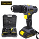 POWERLAND20v沖擊鉆 充電電鉆 鋰電池手槍鉆小型手鉆電動螺絲刀電起子家用多功能電動工具 20v帶沖擊 一電一充