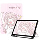 zoyu iPad11保護套帶筆槽2025新款11英寸A16芯片適用蘋(píng)果iPad10第十代平板三折軟殼全包防摔卡通可愛(ài) 元氣少女【配鋼化膜】 2025款iPad11【A16芯片】/第十代