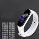 希普拓智能手環(huán)表男女士計步學(xué)生情侶來(lái)電消息提醒卡路里心率血氧睡眠監測情侶多功能運動(dòng)手環(huán)腕表 月牙白