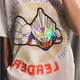 健威神會發(fā)光的奧特曼衣服 奧特曼發(fā)光短袖t恤夏裝男童輕拍會亮兒童迪迦 白款【拍拍眼睛會發(fā)光】 兒童100碼 【建議90-100cm】