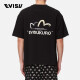 EVISU KURO  男士潮货双海鸥印花宽松版T恤 2ESGNM1TS566BZ 黑色 XL