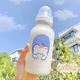波比熊ins創(chuàng  )意奶嘴磨砂玻璃杯少女心成人奶瓶杯子學(xué)生可愛(ài)小熊水杯帶吸管杯好看的杯子奶瓶 奶嘴一只熊320毫升+防塵蓋重力球+杯刷