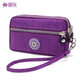 媚族  手挽手拿包新款零錢(qián)手機包女包時(shí)尚百搭韓版印花牛津布小包包 靚紫色