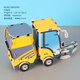 溥畔兒童拼裝手工紙質(zhì)玩具 3d立體拼圖diy坦克基普車(chē)拼插模型 掃地車(chē)