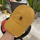 Rogosky 專(zhuān)柜潮牌ins韓版春夏新款男女棒球帽字母B鴨舌帽子原創(chuàng  ) 姜黃色 現貨 可調節