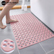Rui.B大號鏤空浴室防滑墊老人防摔地墊浴池衛生間淋浴洗澡家用 粉紅色 120cm*80cm 1件數