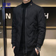 羅蒙（ROMON）羽絨服男短款中青年商務(wù)休閑保暖舒適外套男EE8 黑色 2XL 