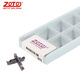 ZOTO 數(shù)控切槽刀片切斷刀粒CNC車床端面割槽切刀槽刀桿 不銹鋼件 MGGN250-JM(ZX25)2.5mm平口 （一盒10片） 