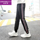 圣芙愷（CEFREKAY）女童羽絨褲白鴨絨內(nèi)膽可拆中大童加厚防寒保暖男童小學(xué)生外穿褲子 黑色 140 cm