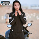 MOTO-BOY夏季騎行服摩托車防水四季通用套裝褲機車服女裝備 J69黑白四季 3XL