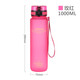 UZSPACE 優(yōu)之炫彩塑料水杯學(xué)生便攜運動(dòng)個(gè)性潮流耐摔防漏杯子大容量健身戶(hù)外水瓶簡(jiǎn)約隨手杯太空杯 1000毫升玫紅
