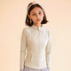 冰舞清影花樣滑冰訓練服新款兒童女童花樣滑冰服四季款運動(dòng)套裝 奶咖色外套 S