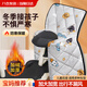 菲享電動(dòng)車(chē)擋風(fēng)被兒童后座親子冬季加絨加厚電瓶車(chē)護膝防水防風(fēng)保暖罩 灰色太空人【建議身高1.2-1.7m】 【冬季后座防寒丨適用99%車(chē)型】