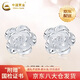中國(guó)黃金（CHINA GOLD）足銀山茶花耳釘女士養(yǎng)耳山茶耳飾生日節(jié)日禮物送女友送老婆閨蜜 【今/次日達(dá)】山茶花耳釘