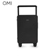 OMIOMI糖果色可坐人潮流中置寬拉桿箱大容量抗壓20/24潮牌旅行箱 黑色 20寸