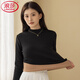 浪莎加絨打底衫女冬加厚可外穿秋衣半高領(lǐng)新品保暖內(nèi)衣女上衣