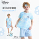 迪士尼兒童運動(dòng)套裝2025夏季新款透氣親膚男童速干短袖時(shí)尚炫彩女孩衣服