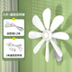 揚子廚房風(fēng)扇壁掛免打孔電風(fēng)扇小型宿舍衛(wèi)生間廁所 8葉壁扇+遙控線