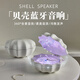 極地物種貝殼藍牙音箱音響畢業(yè)禮物高顏值結婚桌面音樂盒氛圍燈送男女生朋友老婆生日禮物 星月白+禮盒禮袋