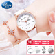 迪士尼（Disney）手表女學(xué)生初高中生女生高顏值新年禮物女士手表考試石英表 月亮白【雙日歷】