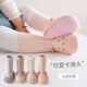 棉孖秋冬款嬰兒地板鞋卡通點(diǎn)膠寶寶室內加厚防滑男寶女寶小童學(xué)步鞋襪 粉色 1雙 均碼 （6-12個(gè)月） 腳長(cháng)11.5-12cm