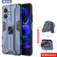 森麥康適用紅米note12手機殼小米note12pro+全包防摔保護套redminote12plus車載磁吸帶支架se男士新款潮 全包鏡頭*磁吸*隱形支架款【藏藍色】 紅米 Note 12 Pro+