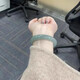 舒答意緬甸翡翠手鐲冰種玉手鐲女士老坑玉鐲子翡翠(處理)油青飄花冰糯種 圈口61-62mm
