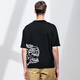 【商場(chǎng)同款】AK男裝輕復古FLYING TIGER繡花棉質(zhì)短袖T恤2100260 黑色 2XL