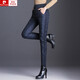 皮爾卡丹（pierre cardin）高腰羽絨棉褲女外穿時(shí)尚保暖女士棉褲冬季顯瘦棉褲大號休閑長(cháng)褲子 藏青色 L(110~125斤)