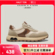 皓頓（HAUT TON）真皮運動(dòng)鞋男鞋春秋款2025新款復古休閑鞋厚底阿甘鞋 白杏色 40 -適合運動(dòng)鞋41碼