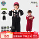 汪汪隊立大功兒童套裝潮服嘻哈機車(chē)服男寶寶運動(dòng)服男孩衣服機車(chē)套裝 黑色 120