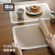 霜山日式防燙餐墊防水防油烘焙烤盤(pán)墊硅膠揉面墊家用耐磨防滑桌墊 【防滑防燙】（長(cháng)42*寬29.5cm）